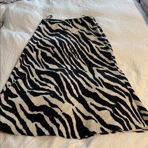 Vero Moda Zebra Print Skirt size medium